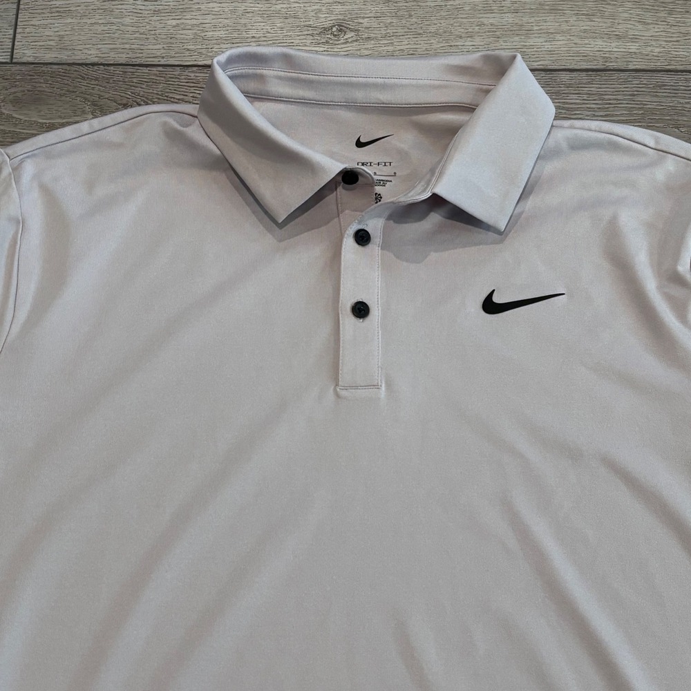 Nike Dri-FIT Polo Shirt Mens Large Purple Golf Athletic Preppy Casual Sporty